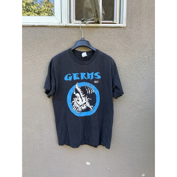Vintage Germs GI Album Band T Shirt Size Large Black - Picture 1 of 11